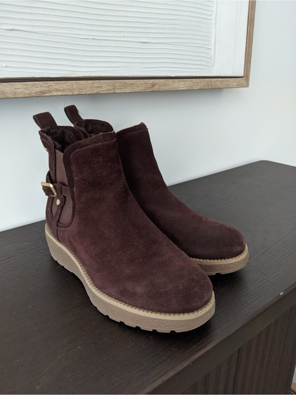 NEW Rockport Brown Suede Hydro Shield Waterproof Boots